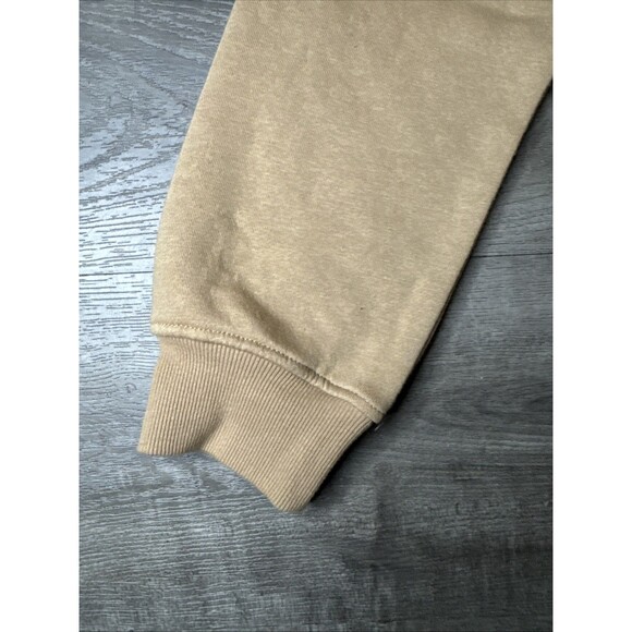 NWT Buffalo David Bitton Sweatshirt Hoodie Men's M Camel Embossed Pullover Logo - Picture 5 of 7